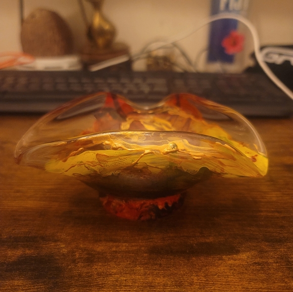 Vintage retro MCM glass art - Picture 4 of 5